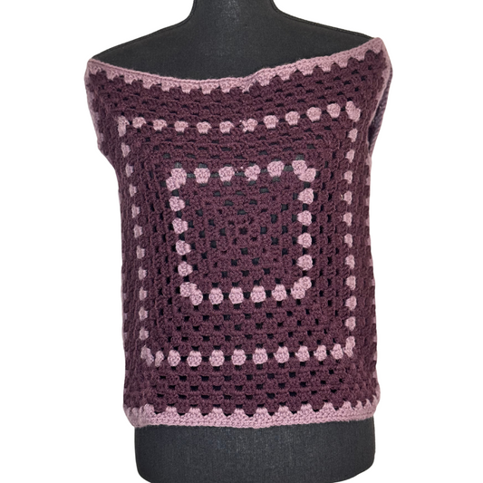 Grape Granny Off-The Shoulder Tank