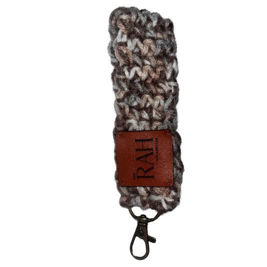 Wristlet Keychain - Brown Speckled