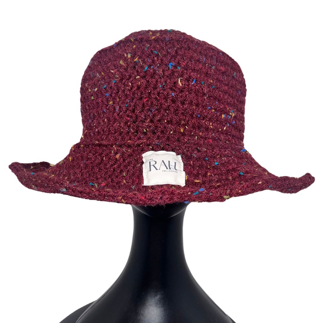 Bucket Hat - Maroon Speckled