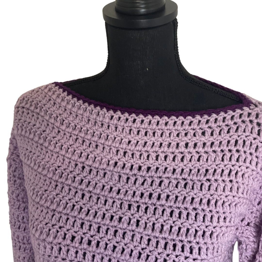 Purple Petal Sweater