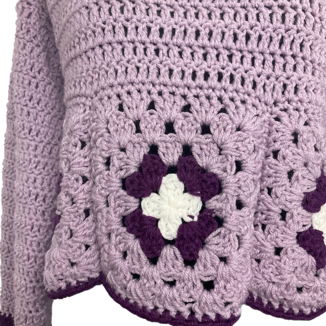 Purple Petal Sweater