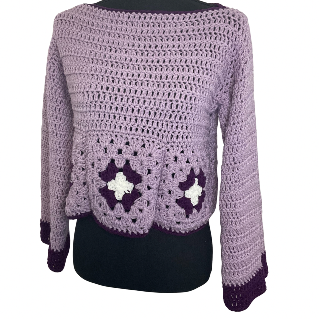 Purple Petal Sweater