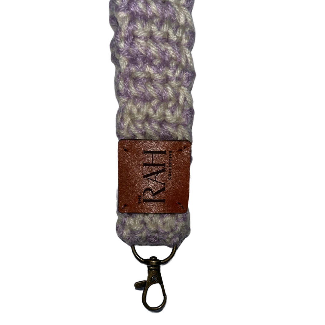 Wristlet Keychain - Lavender Speckled