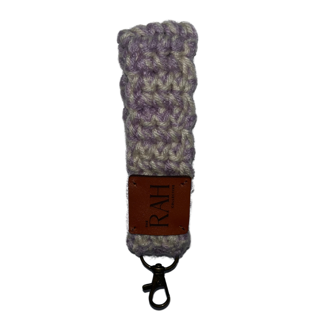 Wristlet Keychain - Lavender Speckled