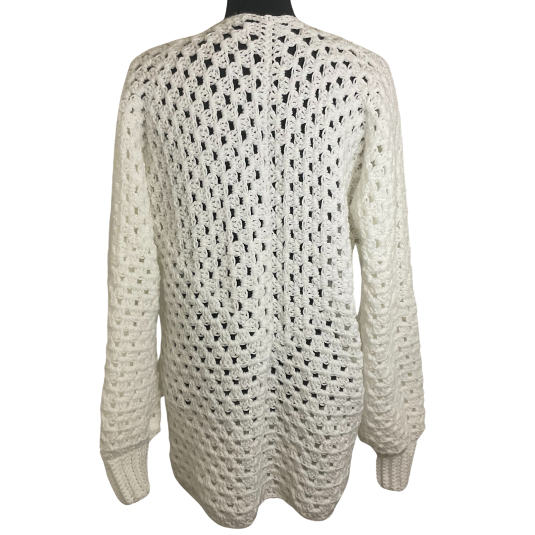 Cuffed Hexa Cardi - White